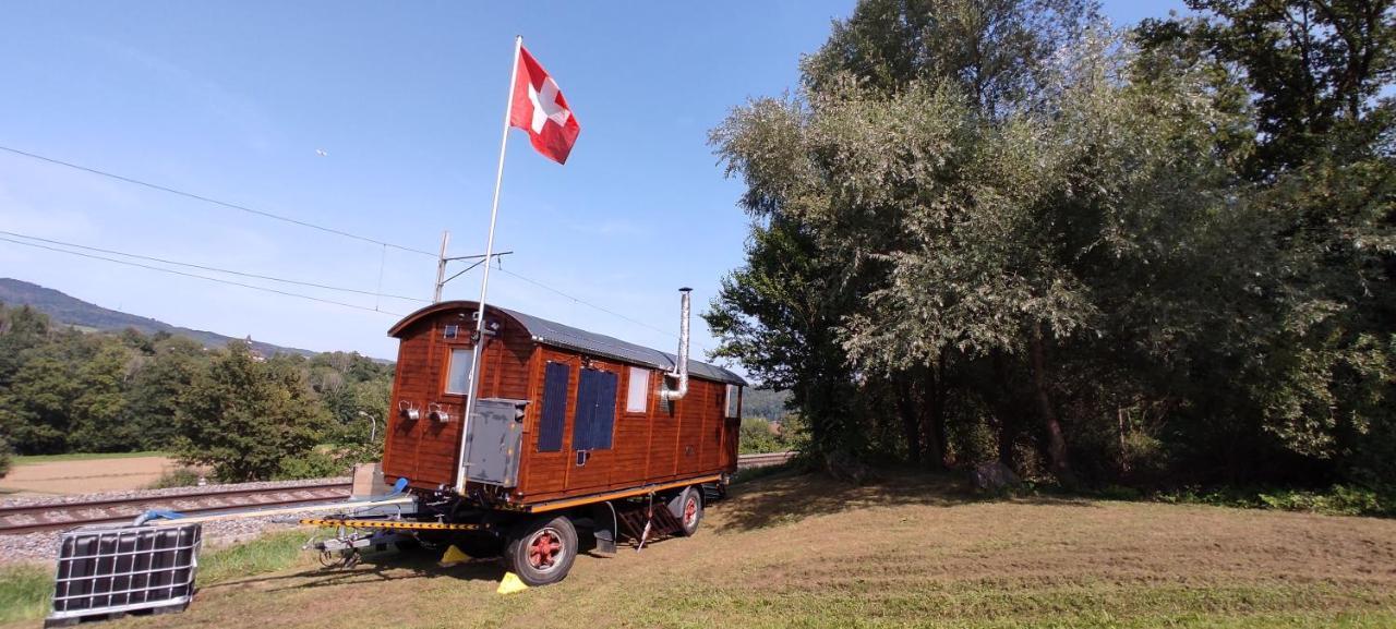 Apartament Autarkes Tiny House Mit Rheinblick Rumikon Zewnętrze zdjęcie